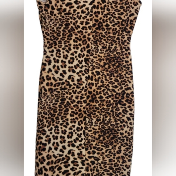 Petite Medium Leopard Dress with front zipper - Picture 3 of 3